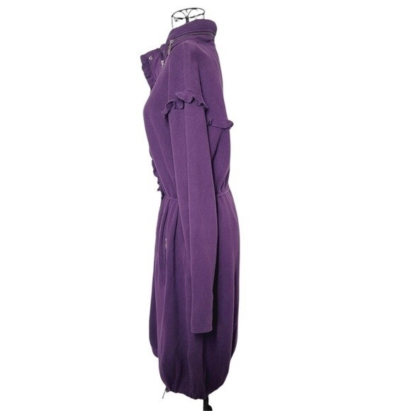 ESCADA SPORT Mock Neck Knee-Length jacket. Purple. Small - Picture 3 of 12